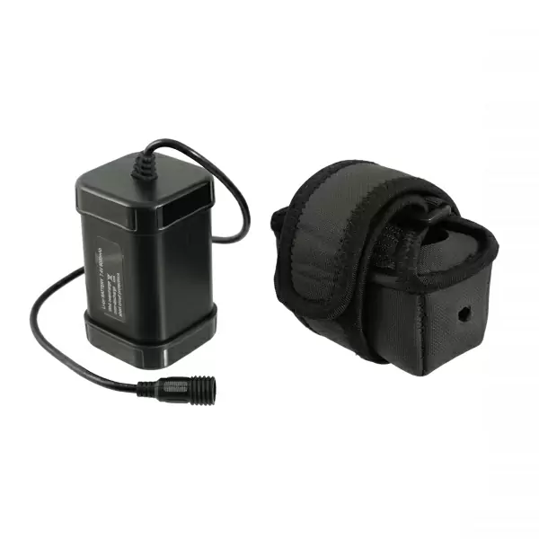 Pacco batterie di ricambio con supporto per fanale Anteriore Hyperion 5000lm #1