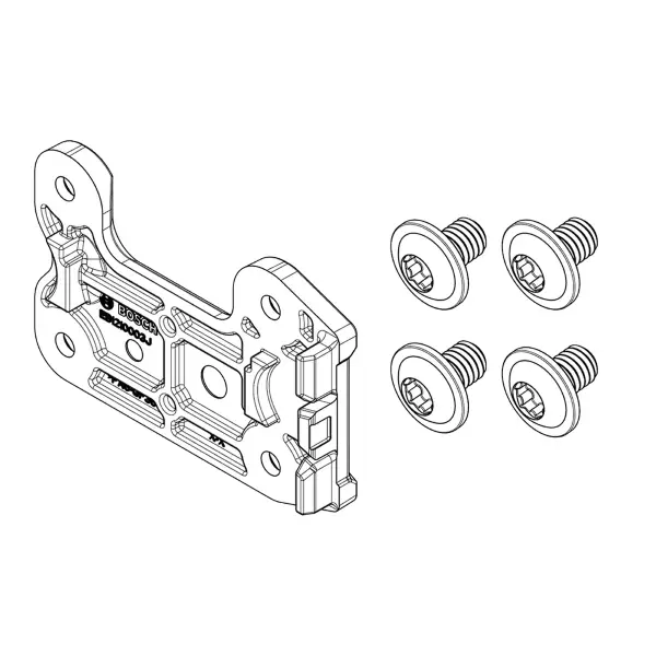 Kit Placa de Fixação BBP324Y CompactTube Lateral Axial Vertical Sem Trava #1