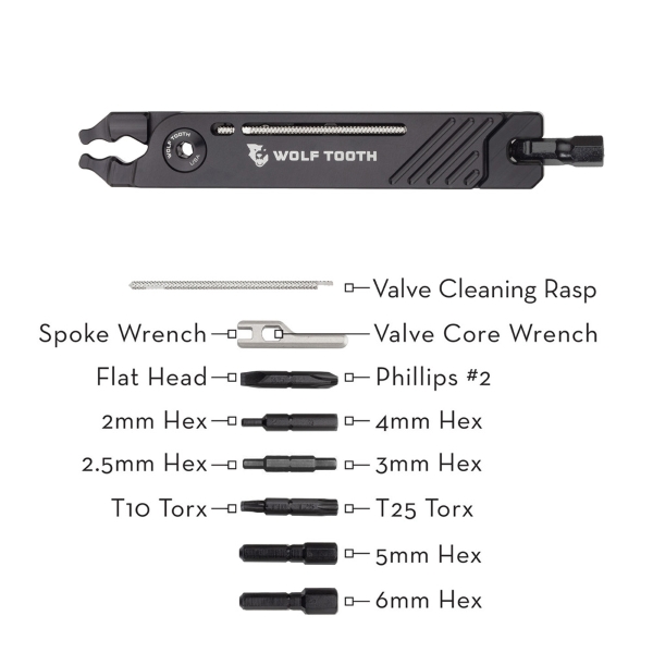 Multitool 8 Bit 17 in 1 Schwarz