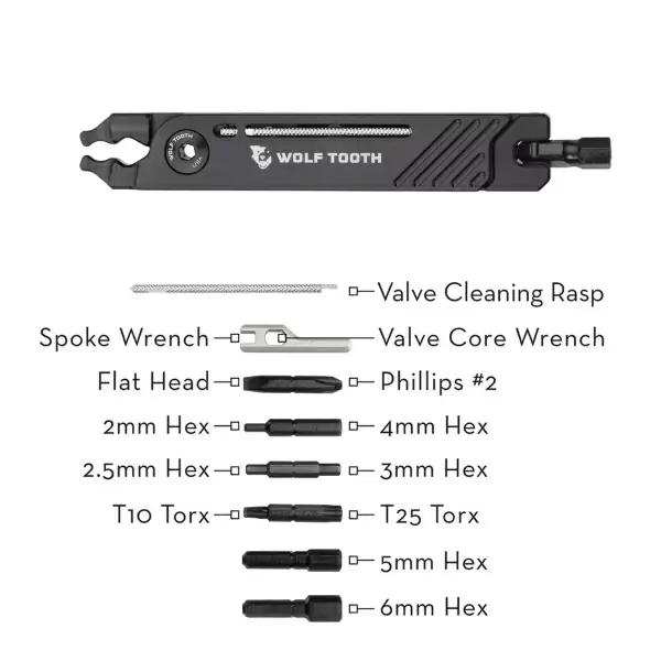 Multitool 8 Bit 17 in 1 Schwarz - image