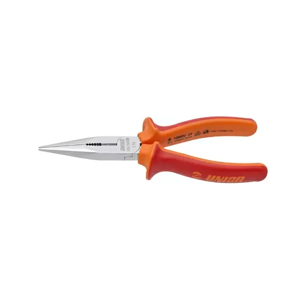 Pince droite à long bec avec pince coupante latérale isolée (longueur 170 mm) #1