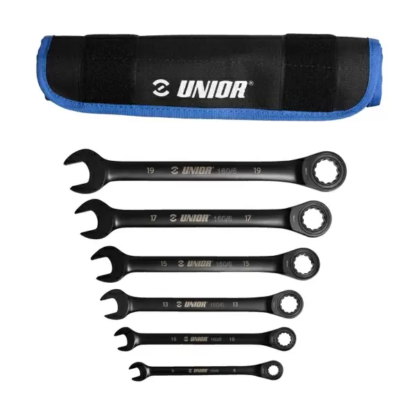 Set chiavi combinate a cricchetto 160/6CT con borsa - 8-19 mm - image