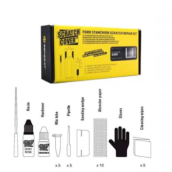Kit riparazione steli, contiene utensili e bicompnente utile per 5 riparazioni colore nero #1