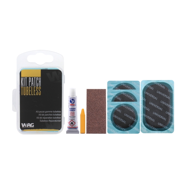 Kit de 4 remendos para pneus sem câmara
