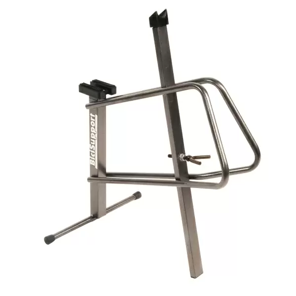 Stand to lift bicycle supported on frame #1
