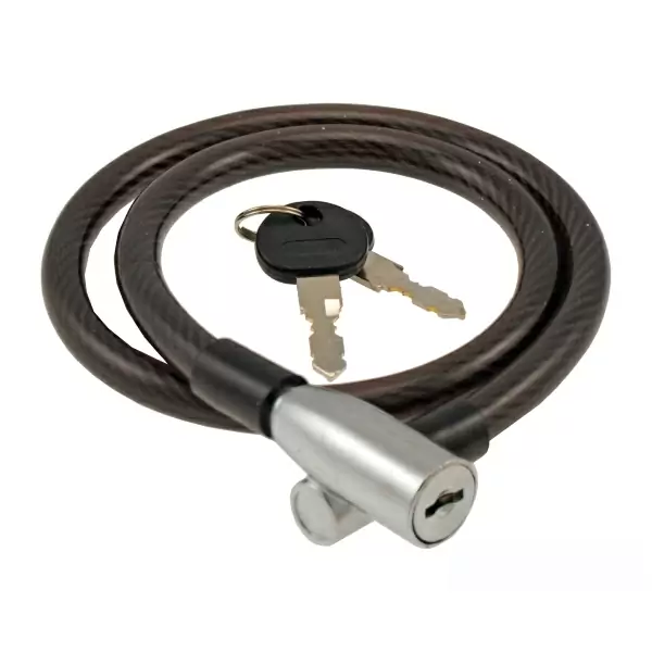 Black cable lock 10x1000mm black #1