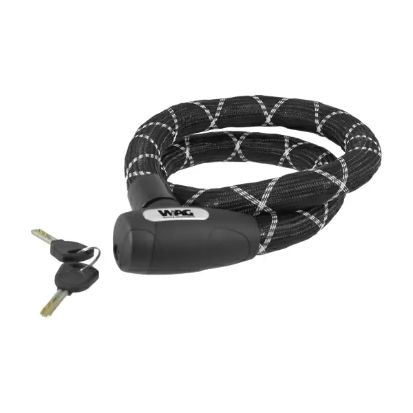 Candado de cable reforzado Python diámetro 18 Negro Plata - image