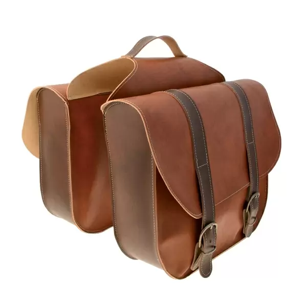 Side bags leatherlike brown #1