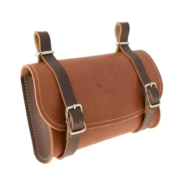 Underseat leatherlike bag brown #1