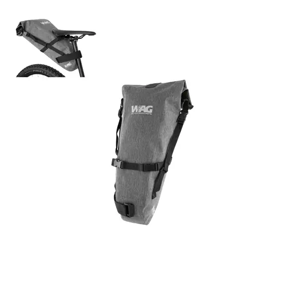 Bikepacking Saddle Bag Waterproof 15L Grey #1