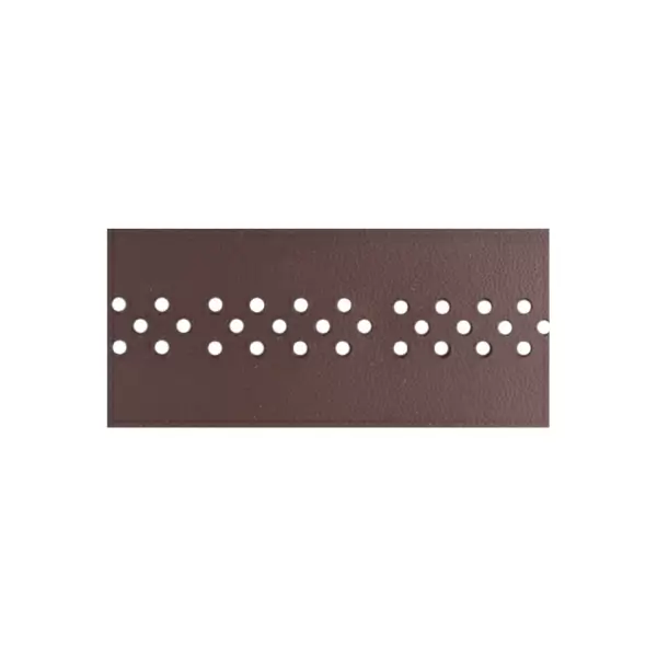 Handlebar tapes leather with holes brown color #1