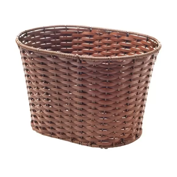 Cestino anteriore ovale 38x28x18h pvc marrone #1