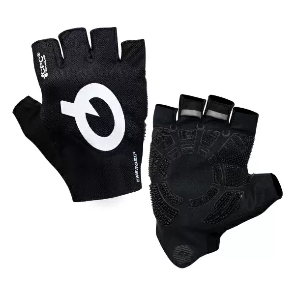 Guantes ENERGRIP SHORT FINGER S negro blanco - image