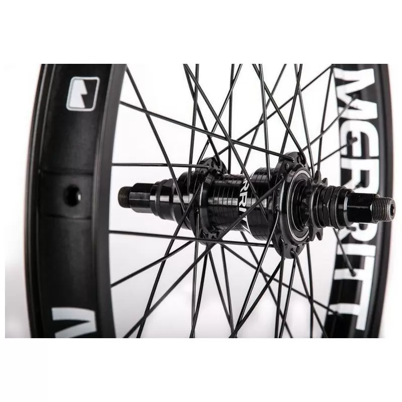 Roue BMX arrière FINAL FC 20'' côté gauche transmission noir - image