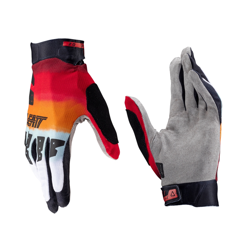 Guanti MTB 2.0 X-Flow Rosso/Arancio/Bianco Taglia M