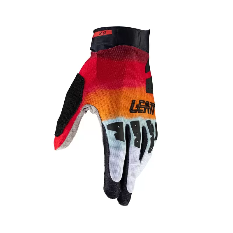 Guanti MTB 2.0 X-Flow Rosso/Arancio/Bianco Taglia M #1