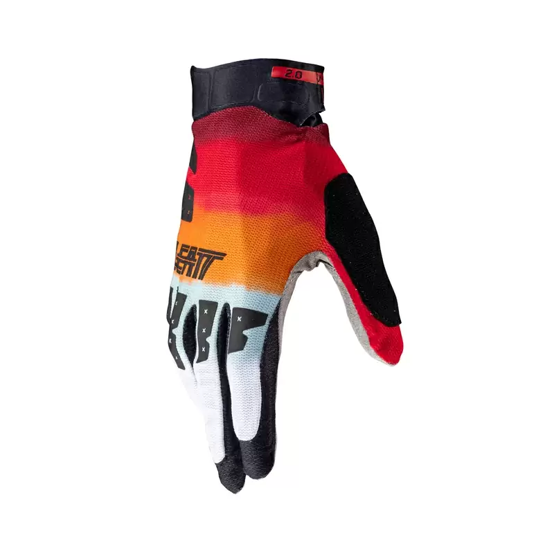 Guanti MTB 2.0 X-Flow Rosso/Arancio/Bianco Taglia M #3