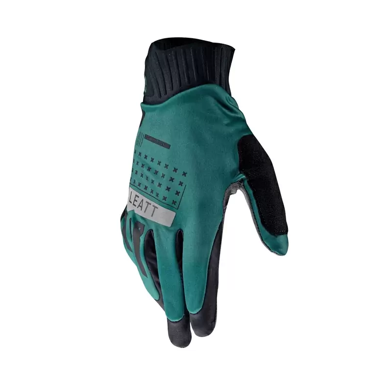 Guanti MTB 2.0 WindBlock Grigio/Verde Petrolio Taglia S #4