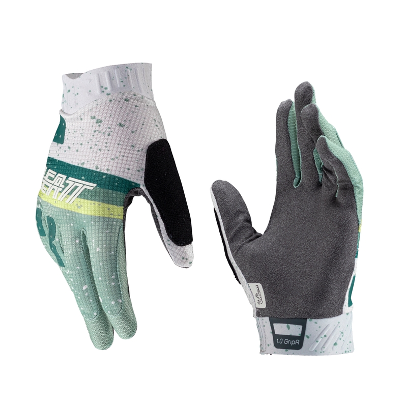 Gants VTT 1.0 GripR Enfant Blanc/Vert Taille M