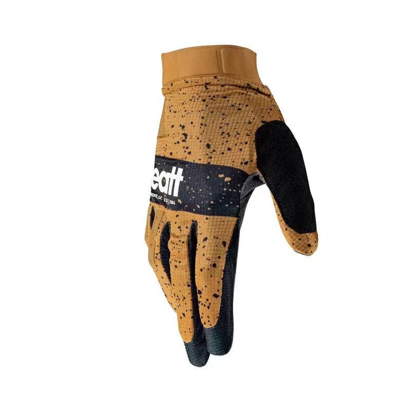 Gants VTT 1.0 GripR Enfant Beige/Noir Taille M #1