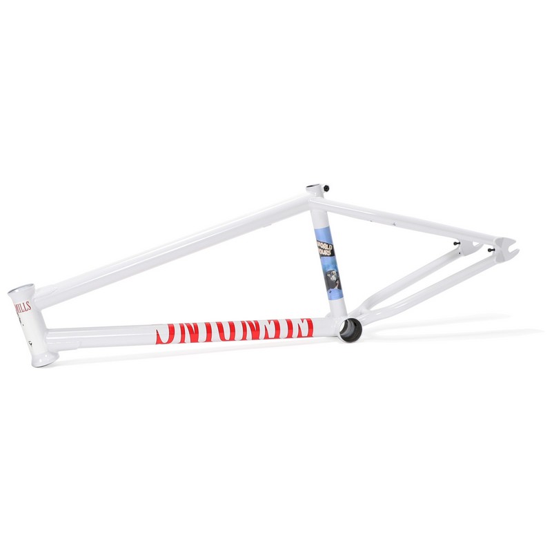 Telaio BMX FRAME MILLS Senza Kit Freni Bianco Taglia 21''