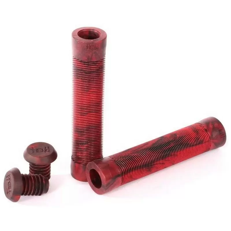 BMX TEAM Grips White/Black 150mm #2