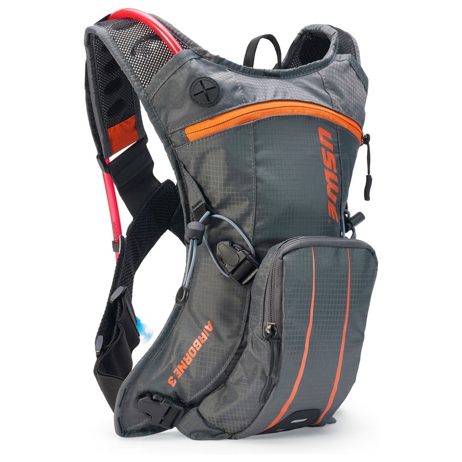 Mochila Airbone 3 Litros Gris/Naranja