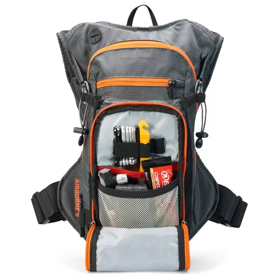 Mochila Airbone 9 Gris/Naranja #3