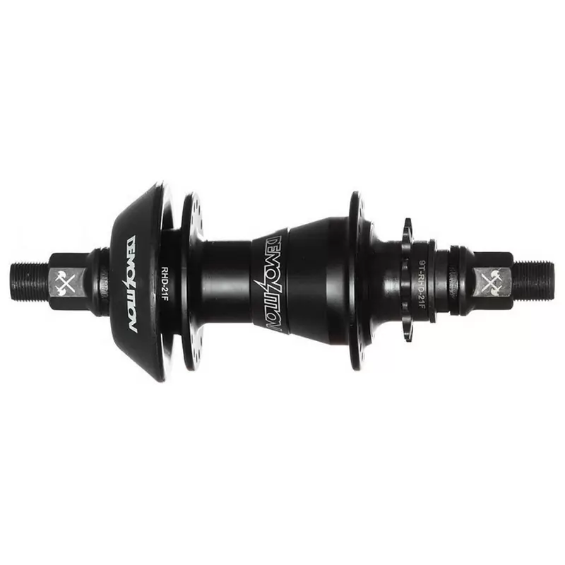 Rear Right BMX Hub Whistler Flat Black 9D 36 Holes - image
