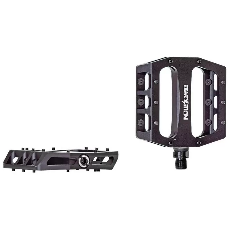 Coppia Pedali TROOPER PC 9/16'' Alluminio CNC Nero - image