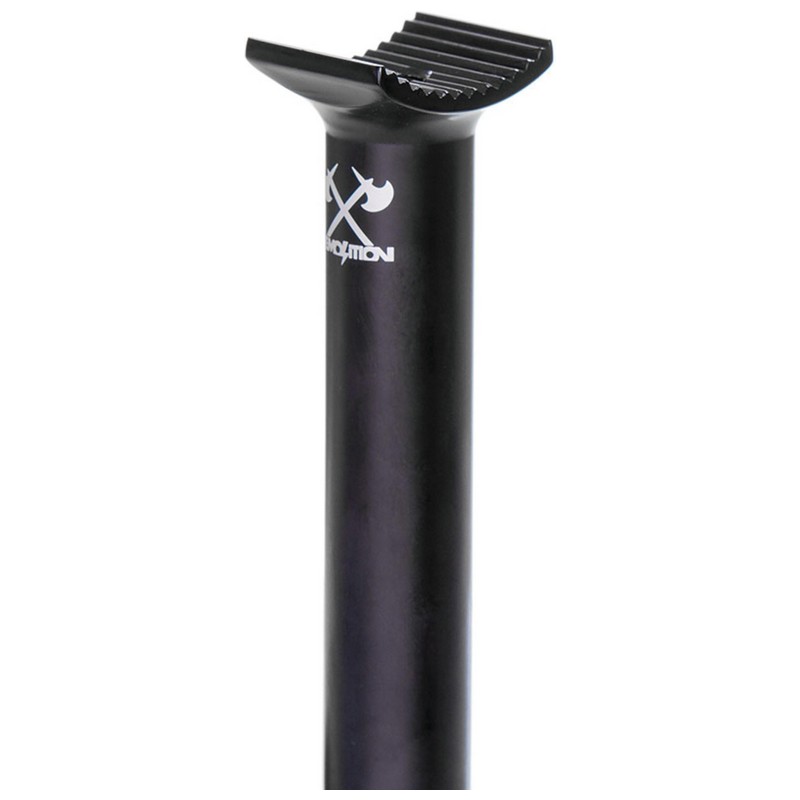Tija de sillín Pivotal larga plana negra 25,4 x 320 mm