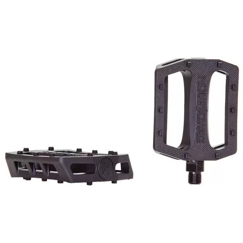 Par de Pedales TROOPER PC 9/16'' Nylon/Aluminio Azul Claro #1