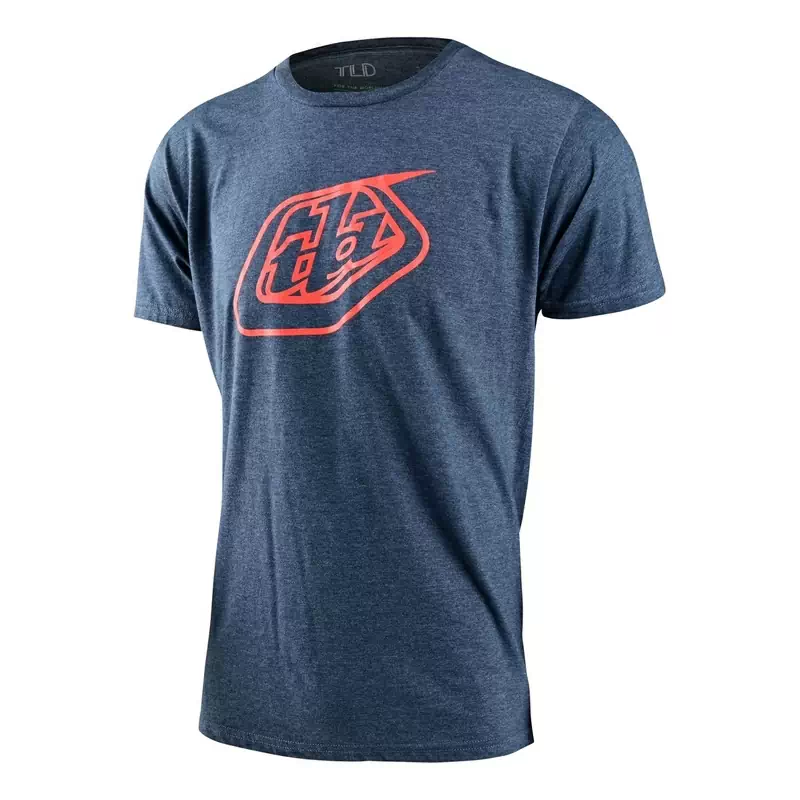 Camiseta de insignia de manga corta del tamaño de azul adulto s #1