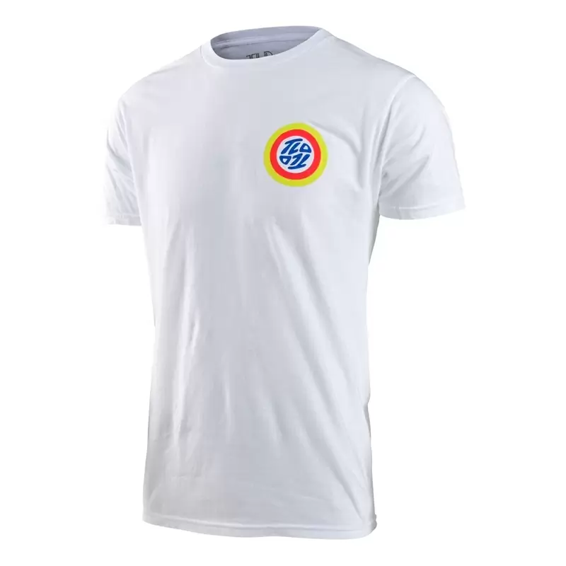 T-shirt plat à manches à manches Corte de la taille blanche adulte xxl #1