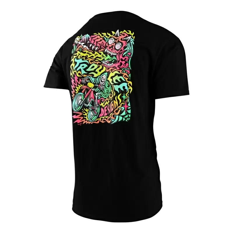 Demônio Tallboy de camiseta com tamanho adulto preto de mangas curtas S #3