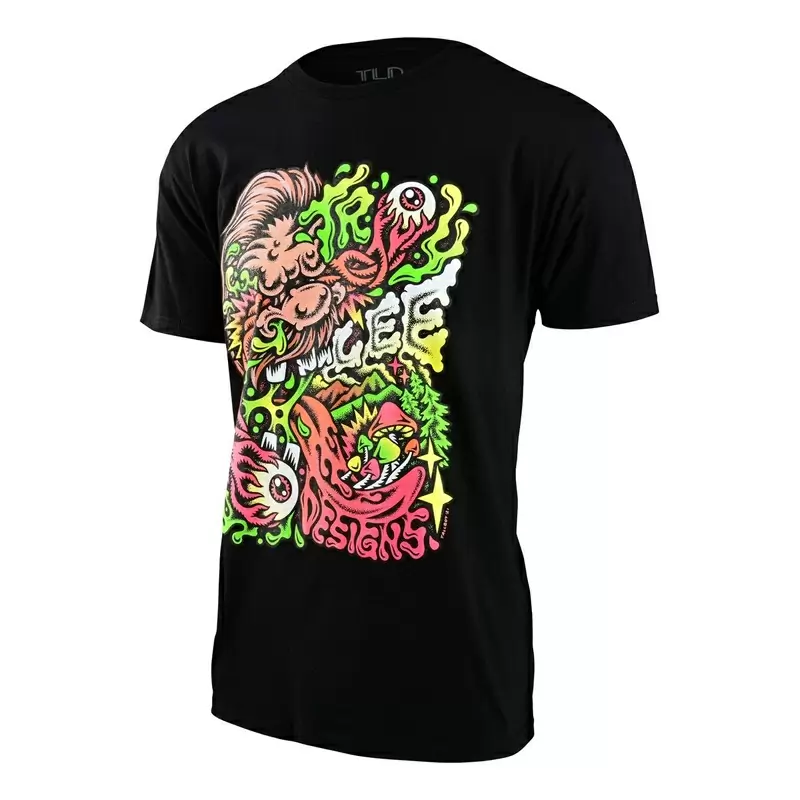 T-shirt Tallboy Sasquatch avec une taille adulte noire à manches courtes S #1