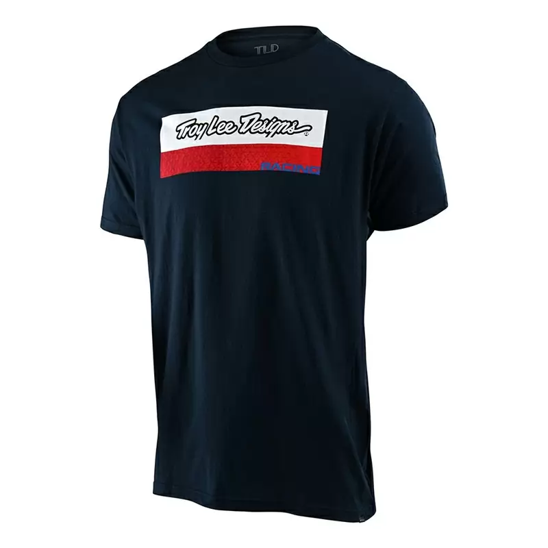 T-shirt TLD Racing Block Fade Blue Size S #1