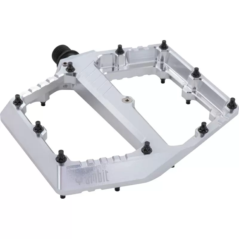 Coppia Pedali Flat Pedal 2.0 Argento Taglia S #2