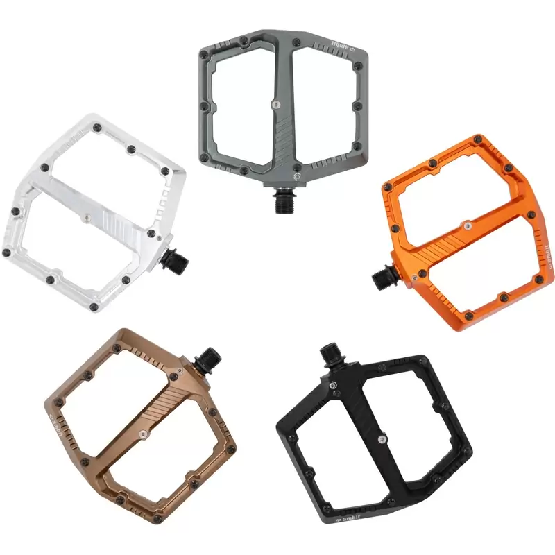 Coppia Pedali Flat Pedal 2.0 Argento Taglia S #3