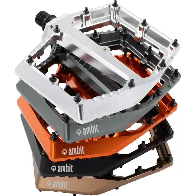 Coppia Pedali Flat Pedal 2.0 Argento Taglia S #4