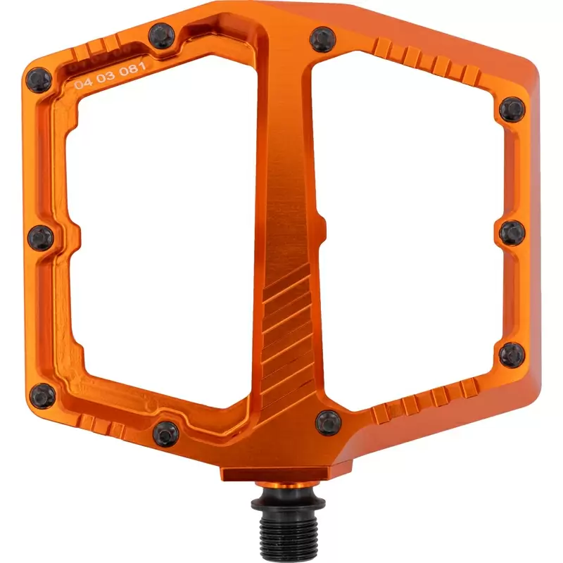 Coppia Pedali Flat Pedal 2.0 Arancio Taglia M #1