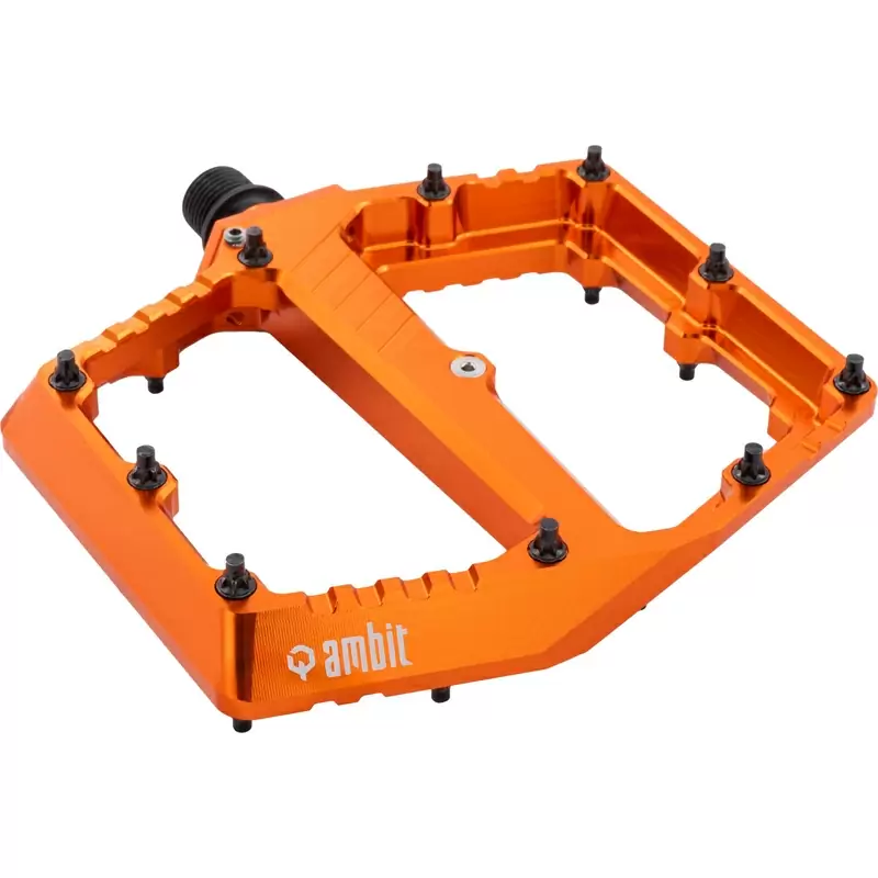 Coppia Pedali Flat Pedal 2.0 Arancio Taglia M #2