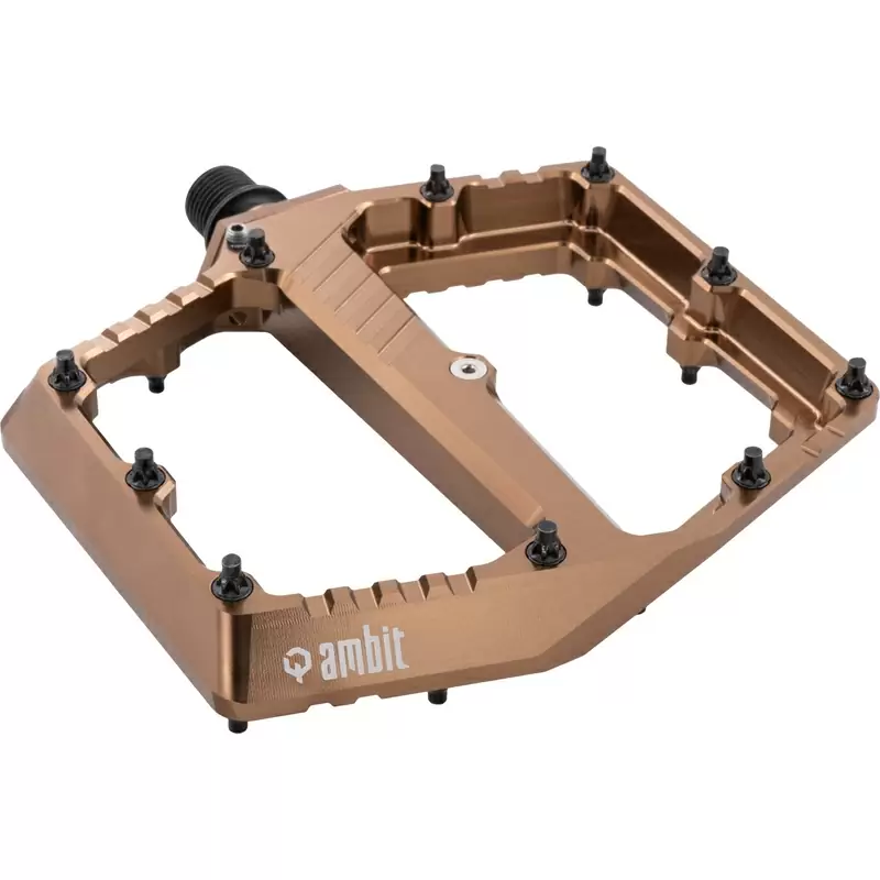Coppia Pedali Flat Pedal 2.0 Marrone Taglia M #2