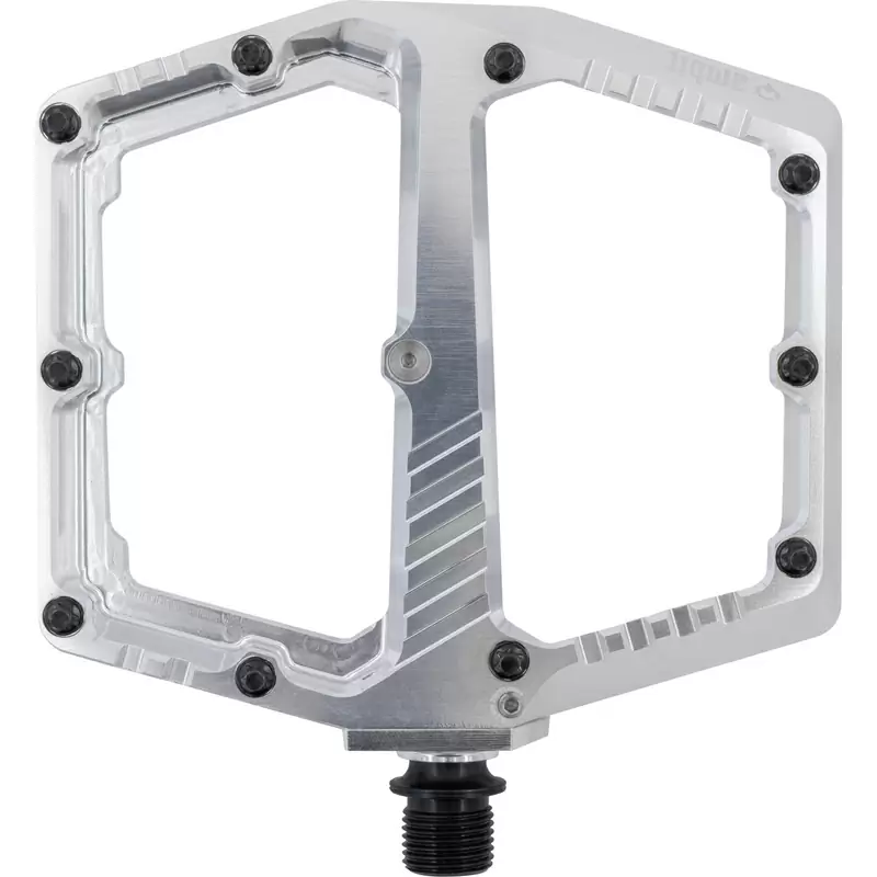 Coppia Pedali Flat Pedal 2.0 Argento Taglia L - image