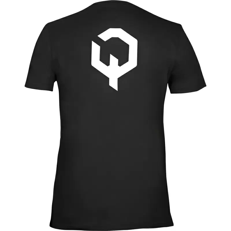 T-shirt de logo blanc noir #2