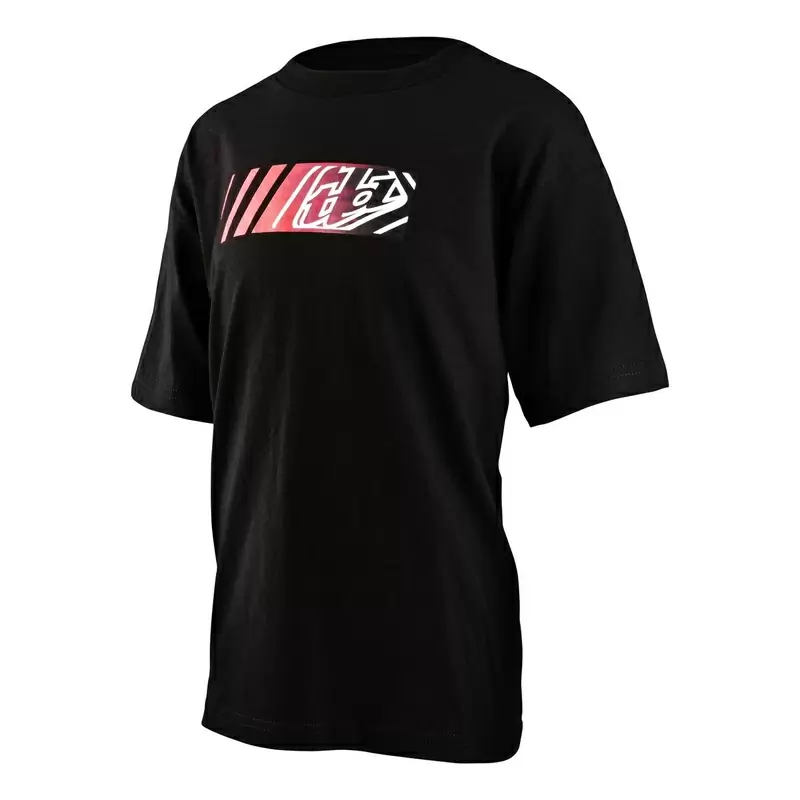 T-shirt de ícone de manga curta para o tamanho da criança preta S #1