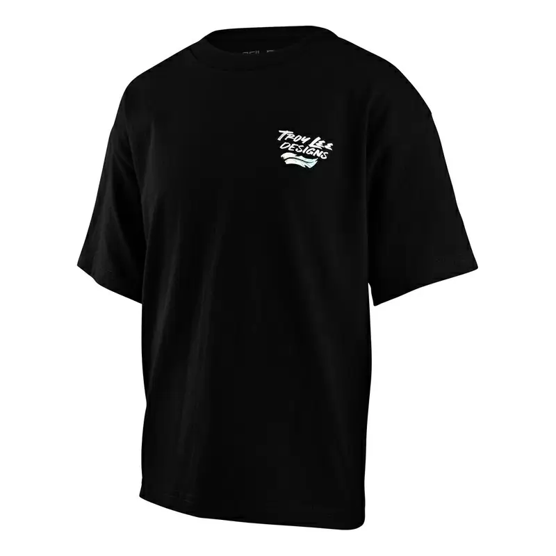 Camisetas de penas mangas curtas para bebês pretos #1