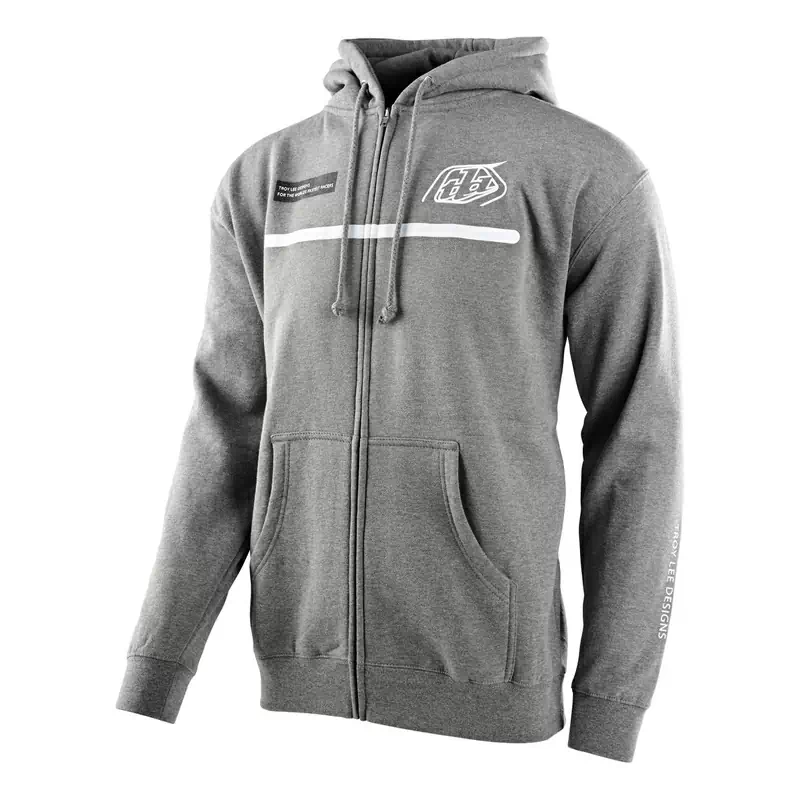Linien Zip-up Sweatshirt für Erwachsene Grau Größe m #1