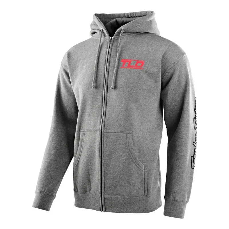 Felpa SPEED Logo Zip-Up Grigio Taglia S #1