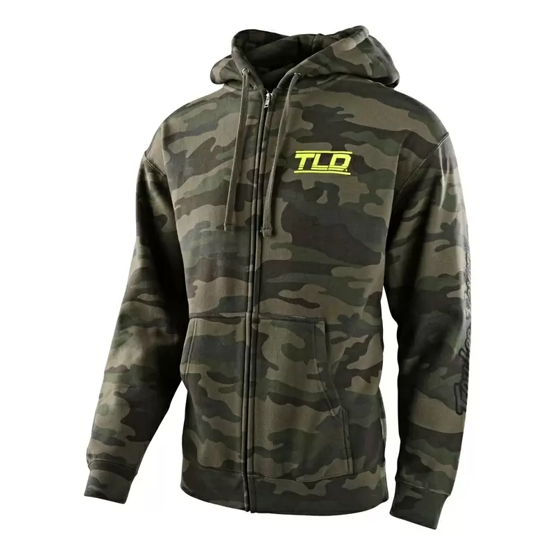 Vitesse de vitesse logo zip-up mimétique taille verte s #1